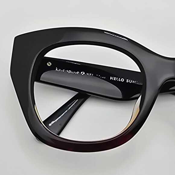 Kate Spade Jalena Black Dark Tortoise Fade Cat Eye Sunglasses Frame w/ Case 49mm - Picture 13 of 15